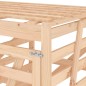 vidaXL Cobertizo triple para cubos de basura madera maciza de pino vidaXL Cobertizo triple para cubos de basura madera maciza de pino