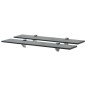 vidaXL Estantes flotantes 2 unidades vidrio 8 mm 60x10 cm vidaXL Estantes flotantes 2 unidades vidrio 8 mm 60x10 cm
