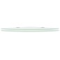 vidaXL Estantes esquina 2 uds soportes cromados vidrio blanco 25x25 cm