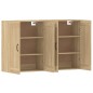 vidaXL Armarios de pared 2 uds madera de ingeniería roble Sonoma vidaXL Armarios de pared 2 uds madera de ingeniería roble Sonoma
