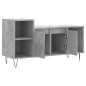 vidaXL Mueble para TV madera contrachapada gris hormigón 100x35x55 cm