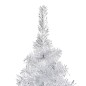 vidaXL Árbol de Navidad preiluminado con luces y bolas plateado 150 cm vidaXL Árbol de Navidad preiluminado con luces y bolas plateado 150 cm