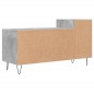 vidaXL Mueble para TV madera contrachapada gris hormigón 100x35x55 cm