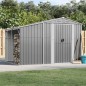 vidaXL Cobertizo de jardín acero galvanizado gris 277x192,5x179 cm vidaXL Cobertizo de jardín acero galvanizado gris 277x192,5x179 cm