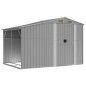 vidaXL Cobertizo de jardín acero galvanizado gris 277x192,5x179 cm vidaXL Cobertizo de jardín acero galvanizado gris 277x192,5x179 cm
