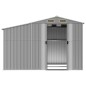 vidaXL Cobertizo de jardín acero galvanizado gris 277x192,5x179 cm vidaXL Cobertizo de jardín acero galvanizado gris 277x192,5x179 cm