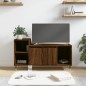 vidaXL Mueble para TV madera contrachapada marrón roble 100x35x55 cm