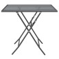 vidaXL Set de comedor de jardín 3 pzas malla metal expandido antracita vidaXL Set de comedor de jardín 3 pzas malla metal expandido antracita