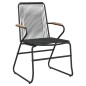 vidaXL Juego de comedor de jardín 9 piezas ratán PVC negro vidaXL Juego de comedor de jardín 9 piezas ratán PVC negro