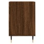 vidaXL Mueble para TV madera contrachapada marrón roble 100x35x55 cm