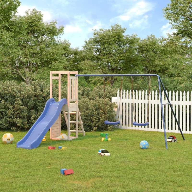 vidaXL Parque infantil de exterior madera maciza de pino vidaXL Parque infantil de exterior madera maciza de pino