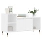 vidaXL Mueble para TV madera contrachapada blanco 100x35x55 cm vidaXL Mueble para TV madera contrachapada blanco 100x35x55 cm
