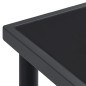 vidaXL Juego de comedor para jardín 7 piezas acero y textilene negro vidaXL Juego de comedor para jardín 7 piezas acero y textilene negro