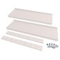 vidaXL Estanterías flotantes 2 niveles 2 uds acero inoxidable 240x30cm