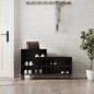 vidaXL Mueble zapatero madera contrachapada negro 102x36x60 cm vidaXL Mueble zapatero madera contrachapada negro 102x36x60 cm