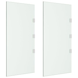 vidaXL Panel lateral puerta de carpa 2 piezas vidrio templado 