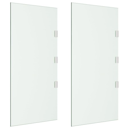 vidaXL Panel lateral puerta de carpa 2 piezas vidrio templado 