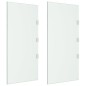 vidaXL Panel lateral puerta de carpa 2 piezas vidrio templado vidaXL Panel lateral puerta de carpa 2 piezas vidrio templado