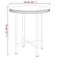 vidaXL Juego de comedor de jardín 3 piezas ratán sintético
