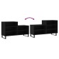 vidaXL Mueble zapatero madera contrachapada negro 102x36x60 cm vidaXL Mueble zapatero madera contrachapada negro 102x36x60 cm
