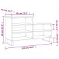 vidaXL Mueble zapatero madera contrachapada negro 102x36x60 cm vidaXL Mueble zapatero madera contrachapada negro 102x36x60 cm