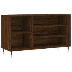 vidaXL Mueble zapatero madera contrachapada roble marrón 102x36x60 cm
