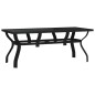 vidaXL Juego de comedor para jardín 7 piezas negro vidaXL Juego de comedor para jardín 7 piezas negro