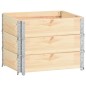 vidaXL Arriates de madera maciza de pino 3 unidades 60x80 cm vidaXL Arriates de madera maciza de pino 3 unidades 60x80 cm
