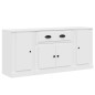 vidaXL Aparadores 3 piezas madera contrachapada blanco vidaXL Aparadores 3 piezas madera contrachapada blanco