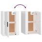 vidaXL Set de muebles de TV 5 pzas madera contrachapada blanco brillo