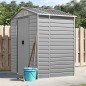 vidaXL Cobertizo de jardín acero galvanizado gris claro 191x130x198 cm vidaXL Cobertizo de jardín acero galvanizado gris claro 191x130x198 cm