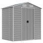vidaXL Cobertizo de jardín acero galvanizado gris claro 191x130x198 cm vidaXL Cobertizo de jardín acero galvanizado gris claro 191x130x198 cm