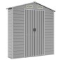 vidaXL Cobertizo de jardín acero galvanizado gris claro 191x130x198 cm vidaXL Cobertizo de jardín acero galvanizado gris claro 191x130x198 cm