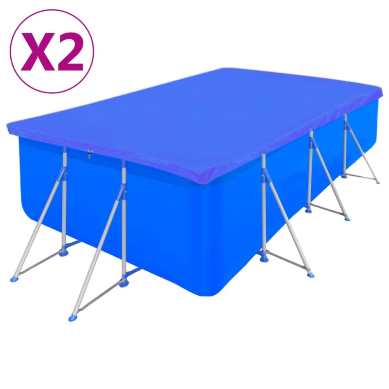 vidaXL Cubierta de piscina 2 unidades rectangular PE 540x270cm 90 g/m² vidaXL Cubierta de piscina 2 unidades rectangular PE 540x270cm 90 g/m²
