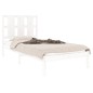 vidaXL Estructura de cama madera maciza de pino blanco 90x200 cm vidaXL Estructura de cama madera maciza de pino blanco 90x200 cm