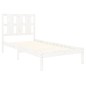 vidaXL Estructura de cama madera maciza de pino blanco 90x200 cm vidaXL Estructura de cama madera maciza de pino blanco 90x200 cm
