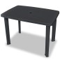 vidaXL Set de mesa y sillas de jardín 3 piezas plástico gris antracita vidaXL Set de mesa y sillas de jardín 3 piezas plástico gris antracita