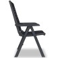 vidaXL Set de mesa y sillas de jardín 3 piezas plástico gris antracita vidaXL Set de mesa y sillas de jardín 3 piezas plástico gris antracita