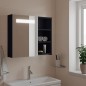 vidaXL Mueble de baño con espejo y luz LED gris 60x13x52 cm vidaXL Mueble de baño con espejo y luz LED gris 60x13x52 cm
