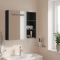 vidaXL Mueble de baño con espejo y luz LED gris 60x13x52 cm vidaXL Mueble de baño con espejo y luz LED gris 60x13x52 cm