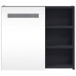 vidaXL Mueble de baño con espejo y luz LED gris 60x13x52 cm vidaXL Mueble de baño con espejo y luz LED gris 60x13x52 cm