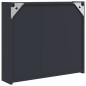 vidaXL Mueble de baño con espejo y luz LED gris 60x13x52 cm vidaXL Mueble de baño con espejo y luz LED gris 60x13x52 cm