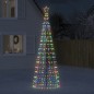 vidaXL Árbol de Navidad cono con estacas 570 LEDs de colores 300 cm vidaXL Árbol de Navidad cono con estacas 570 LEDs de colores 300 cm