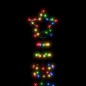 vidaXL Árbol de Navidad cono con estacas 570 LEDs de colores 300 cm vidaXL Árbol de Navidad cono con estacas 570 LEDs de colores 300 cm