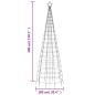 vidaXL Árbol de Navidad cono con estacas 570 LEDs de colores 300 cm vidaXL Árbol de Navidad cono con estacas 570 LEDs de colores 300 cm