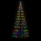 vidaXL Árbol de Navidad en asta de bandera 200 LED bde colores 180 cm vidaXL Árbol de Navidad en asta de bandera 200 LED bde colores 180 cm