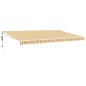 vidaXL Toldo retráctil automático amarillo y blanco 5x3 m vidaXL Toldo retráctil automático amarillo y blanco 5x3 m