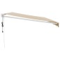 vidaXL Toldo retráctil automático amarillo y blanco 5x3 m vidaXL Toldo retráctil automático amarillo y blanco 5x3 m
