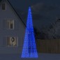 vidaXL Árbol de Navidad en asta de bandera 1534 LED azul 500 cm vidaXL Árbol de Navidad en asta de bandera 1534 LED azul 500 cm