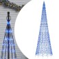 vidaXL Árbol de Navidad en asta de bandera 1534 LED azul 500 cm vidaXL Árbol de Navidad en asta de bandera 1534 LED azul 500 cm